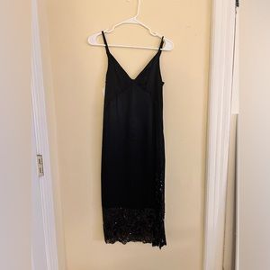 Vintage Michael Kors Black Silk Slip Dress